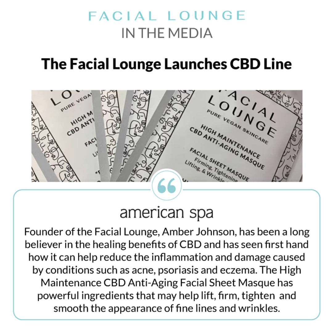 Featured in American Spa: The Facial Lounge Launches CBD Line