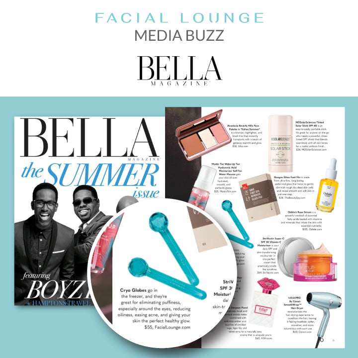 Bella Magazine Featured our Cryo Globes!