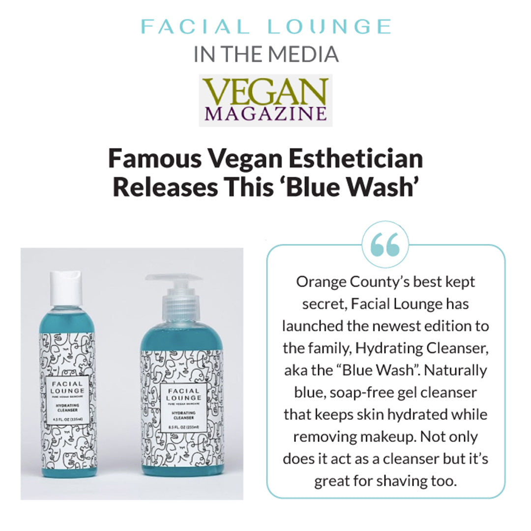Featured in Vegan Magazine: Famous Vegan Esthetician Releases This 'Blue Wash'